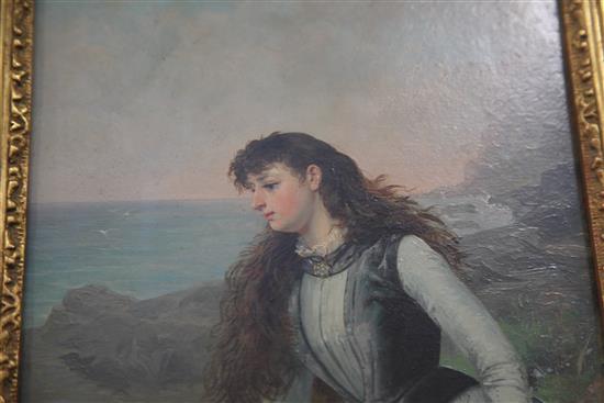 Frank Albert Philips (Ex.1860-1877) Someone whom i love this very hour, 18 x 8.5in.